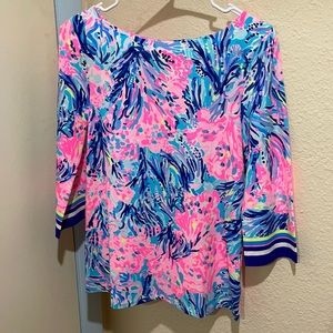 Nwt periwinkle purple fan sea pant engineered top